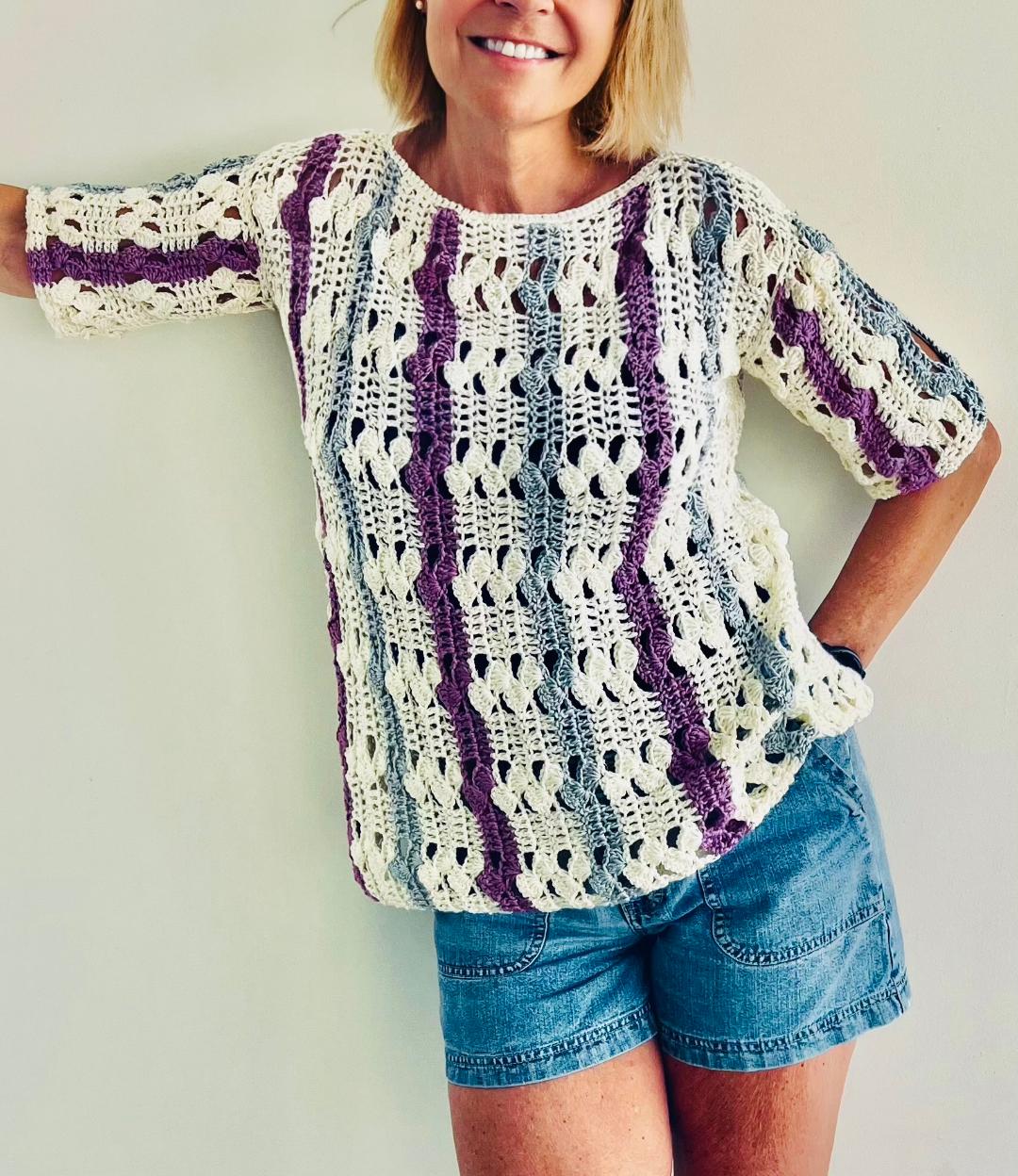 Spring Forward Jumper - Crochet PATTERN - English USA & Dutch- digital pdf
