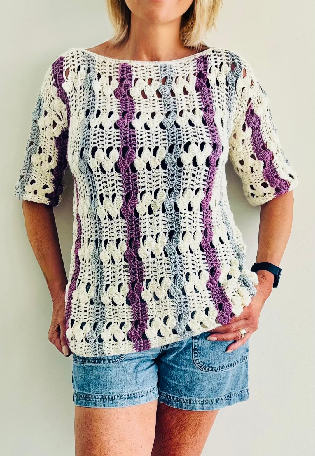 Spring Forward Jumper - Crochet PATTERN - English USA & Dutch- digital pdf