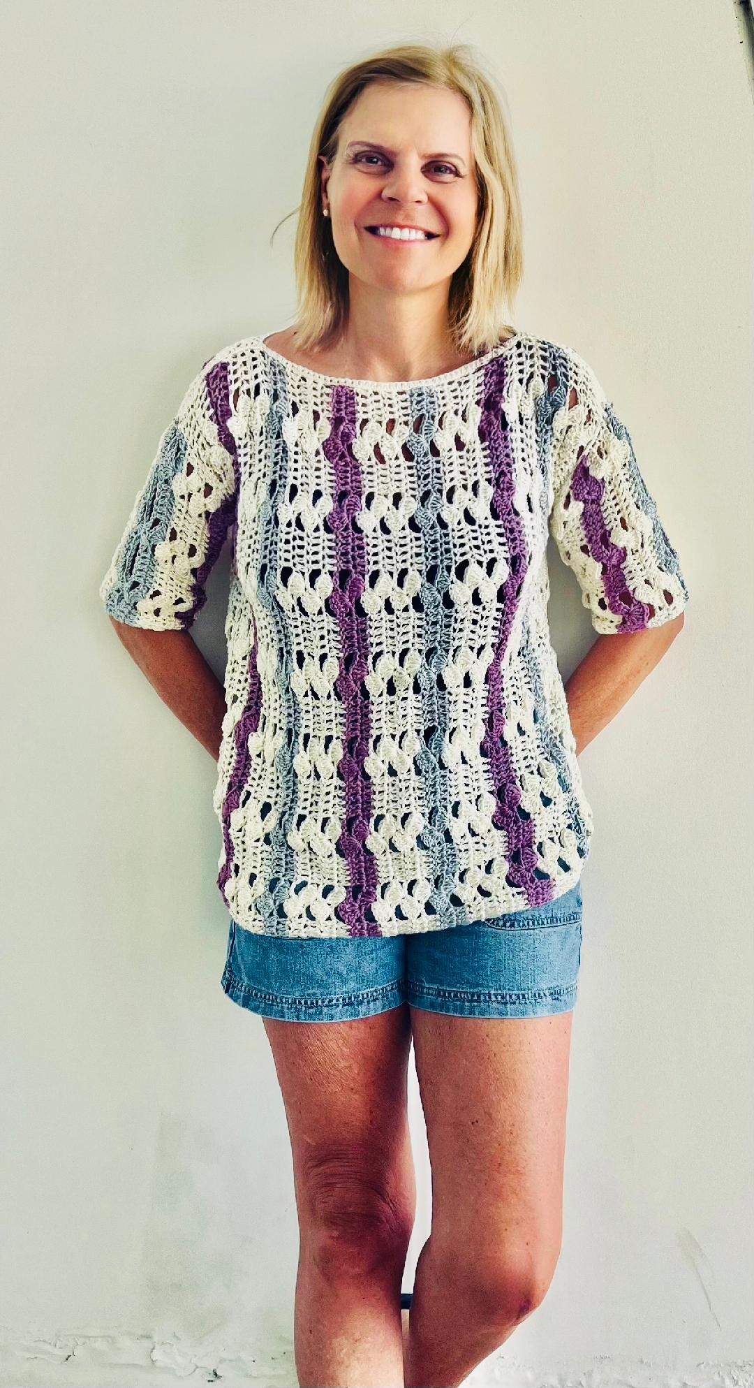 Spring Forward Jumper - Crochet PATTERN - English USA & Dutch- digital pdf