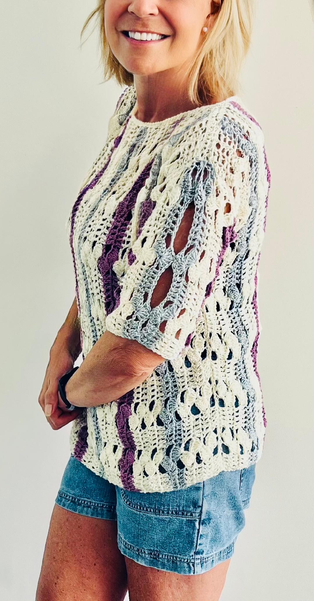 Spring Forward Jumper - Crochet PATTERN - English USA & Dutch- digital pdf
