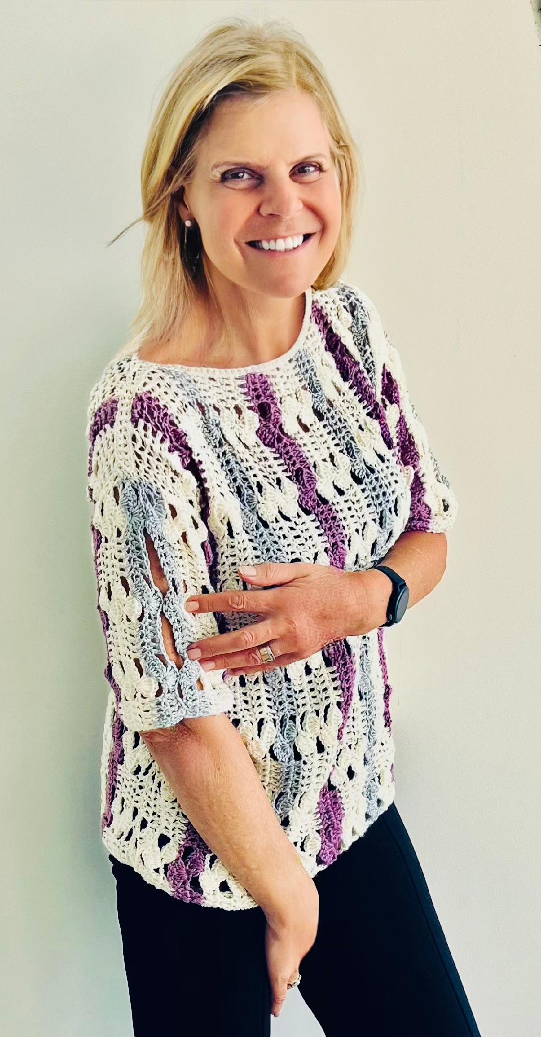 Spring Forward Jumper - Crochet PATTERN - English USA & Dutch- digital pdf