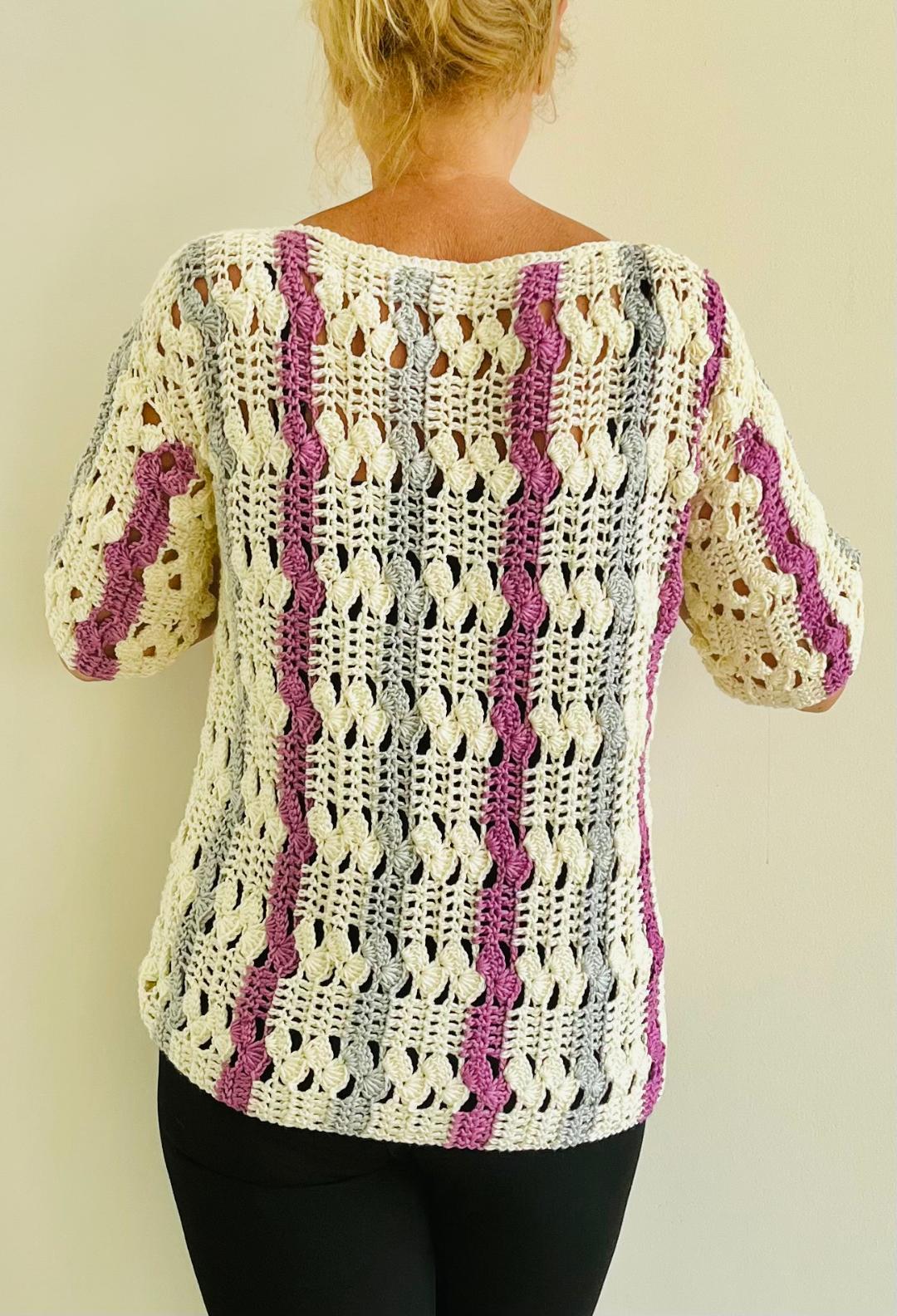 Spring Forward Jumper - Crochet PATTERN - English USA & Dutch- digital pdf