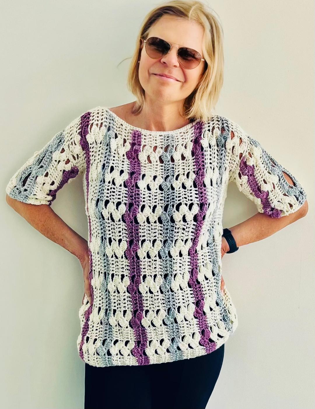 Spring Forward Jumper - Crochet PATTERN - English USA & Dutch- digital pdf