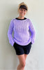 Happy Heather Sweater - Crochet PATTERN - English USA - digital pdf