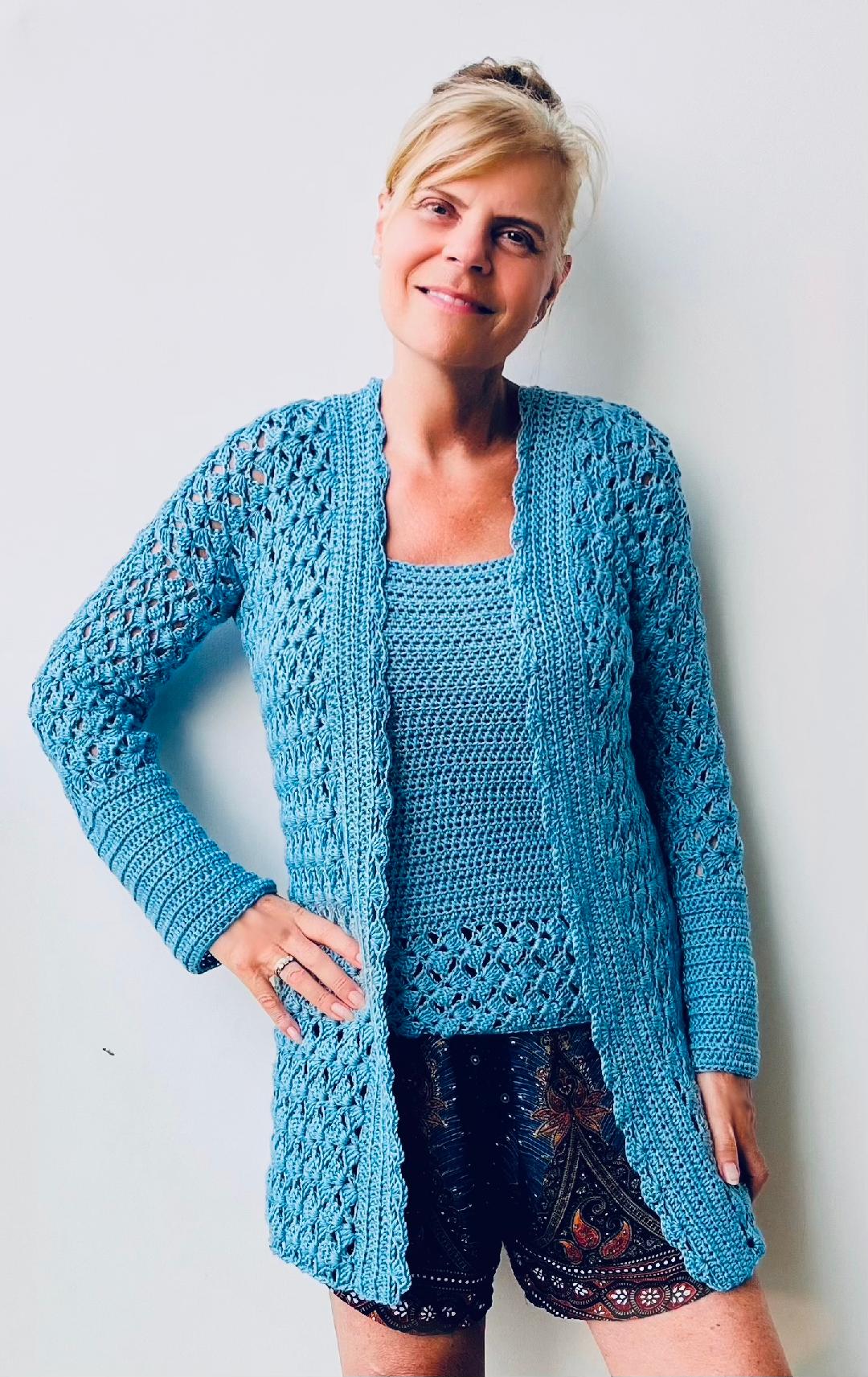 Serenity Glow Duo - Twinset - Crochet PATTERN - English USA- digital pdf