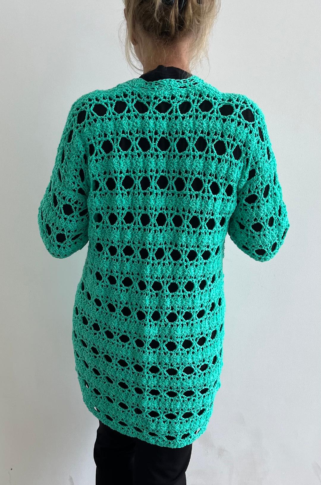 Lacy Summertime Cardigan - Crochet PATTERN - English US Terms - digital pdf