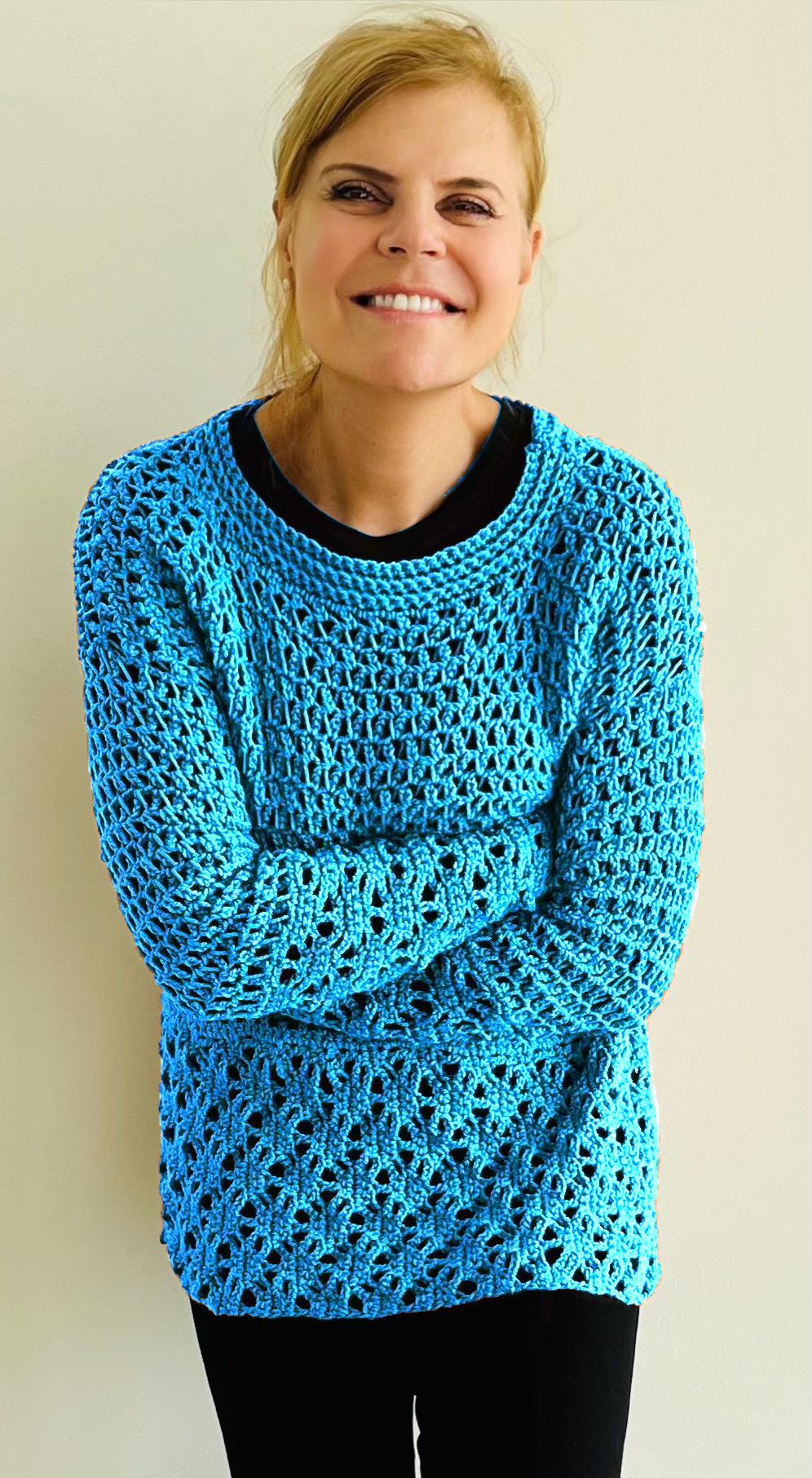 Below The Stars Tunic - Crochet PATTERN - English USA digital pdf file