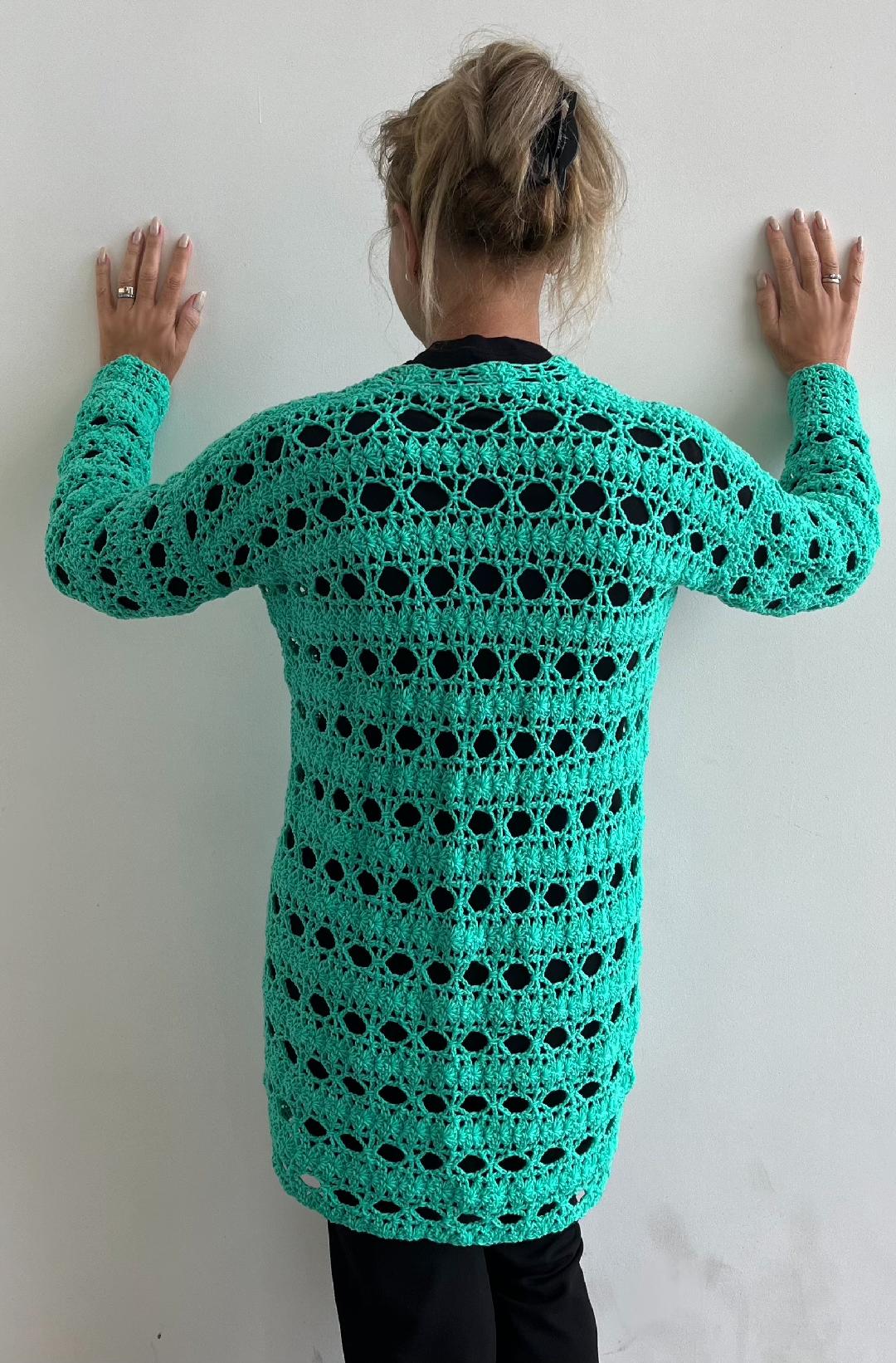 Lacy Summertime Cardigan - Crochet PATTERN - English US Terms - digital pdf