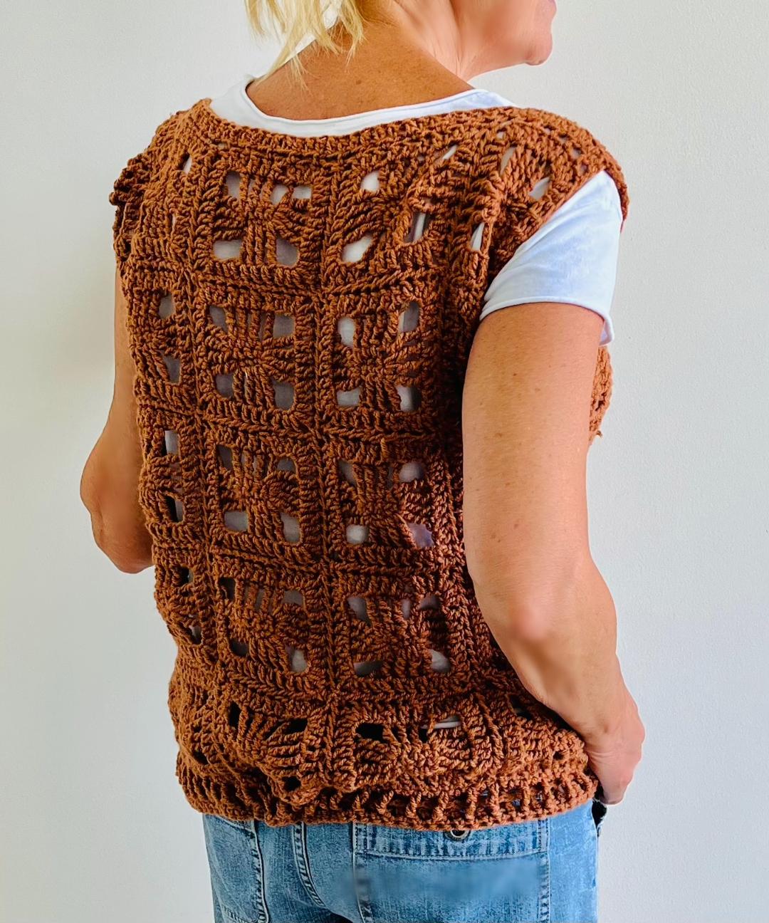 Positive Boho Threads Top - Crochet PATTERN - English US terms - PDF