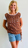 Positive Boho Threads Top - Crochet PATTERN - English US terms - PDF