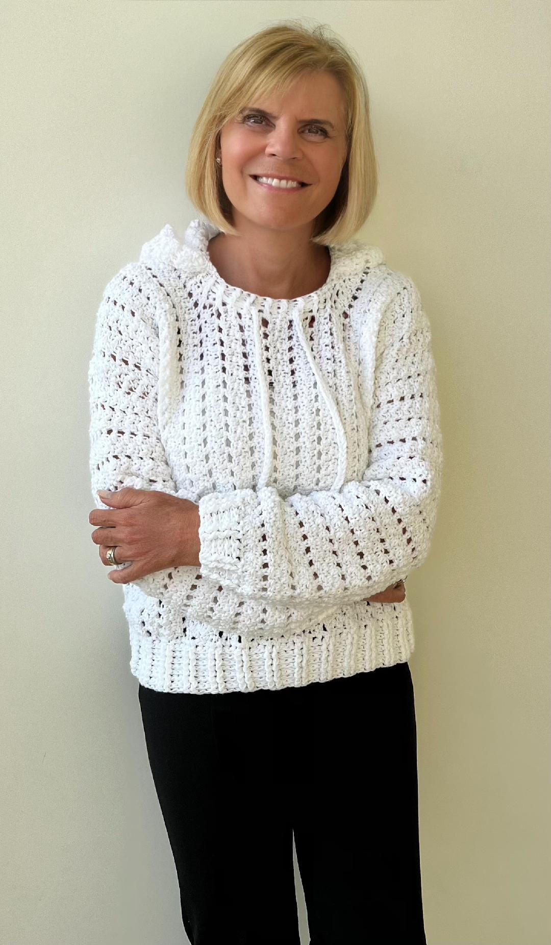 In the Mood for a Hood - Crochet PATTERN - Hoodie - English US terms - pdf