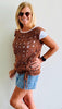 Positive Boho Threads Top - Crochet PATTERN - English US terms - PDF