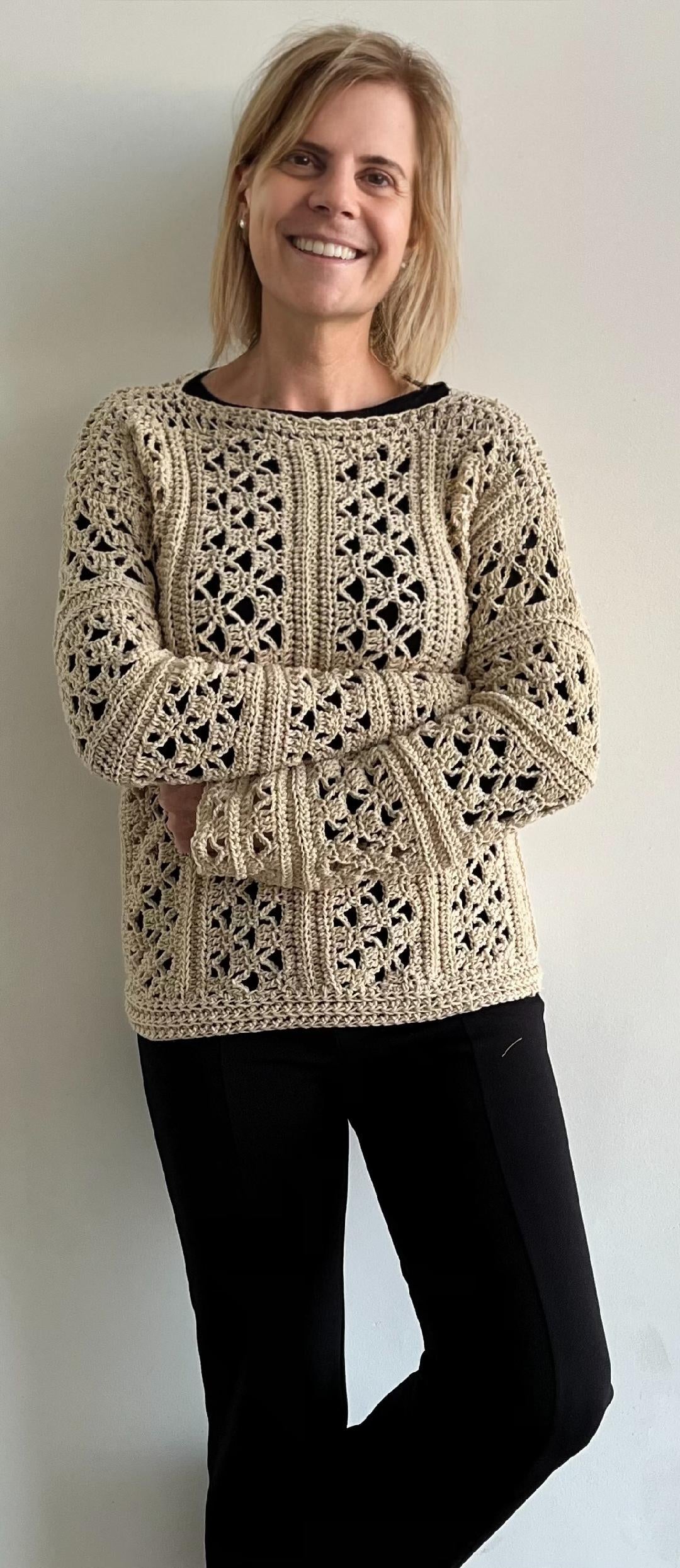 Better Weather Sweater - Crochet PATTERN - English USA