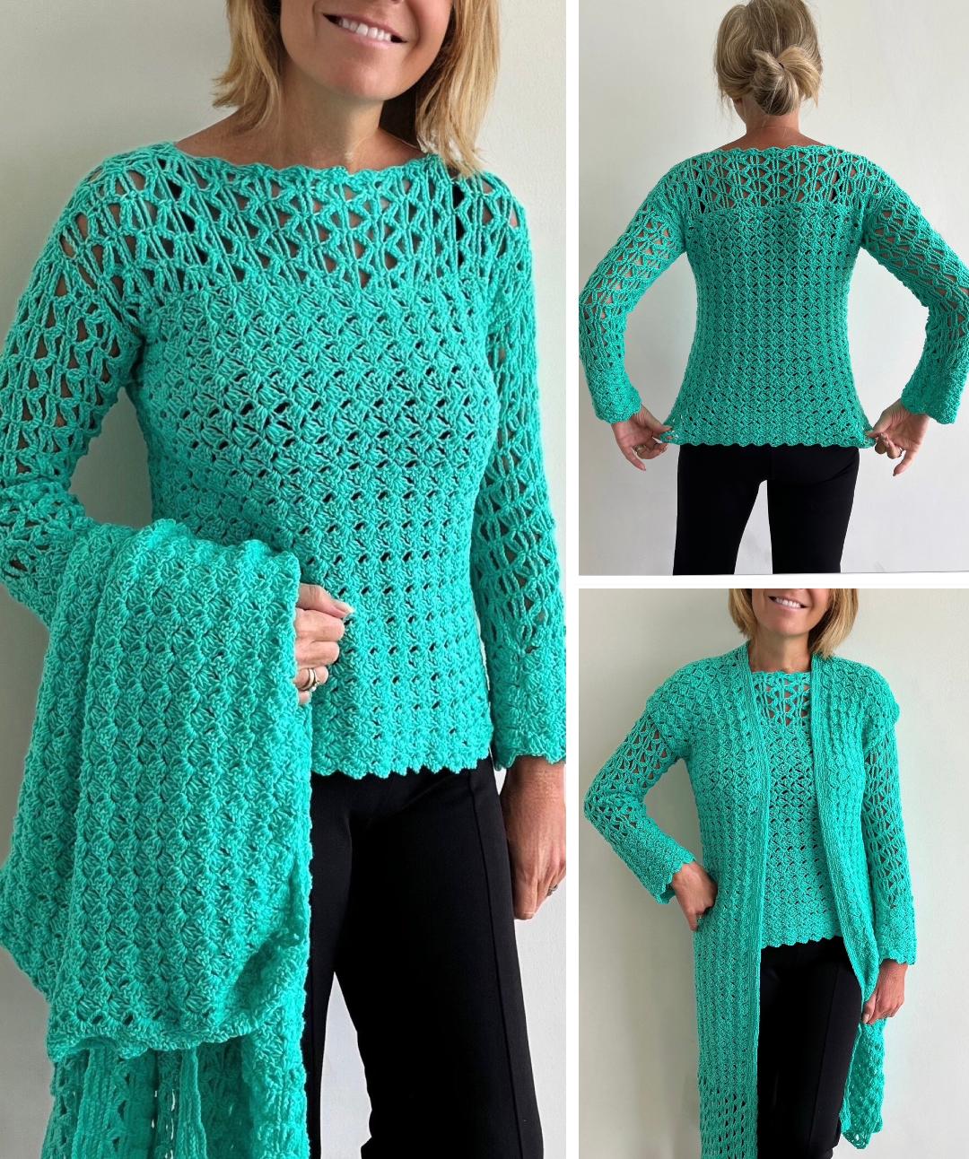 Spring is in the Air Set - Crochet PATTERN - English US Terms - Pdf digital