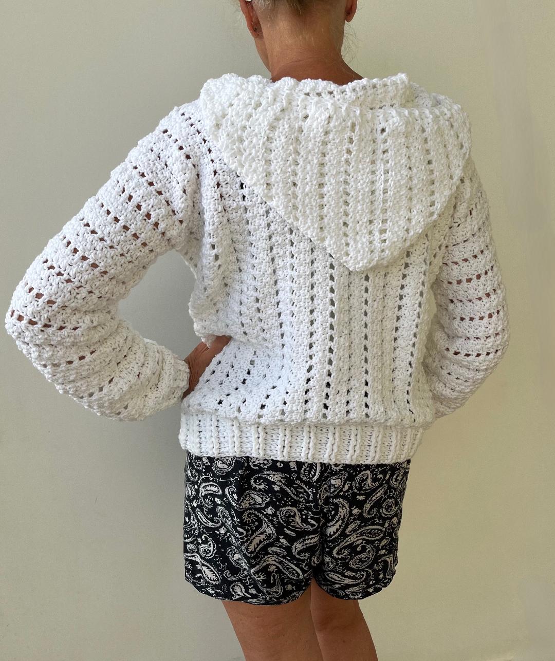 In the Mood for a Hood - Crochet PATTERN - Hoodie - English US terms - pdf