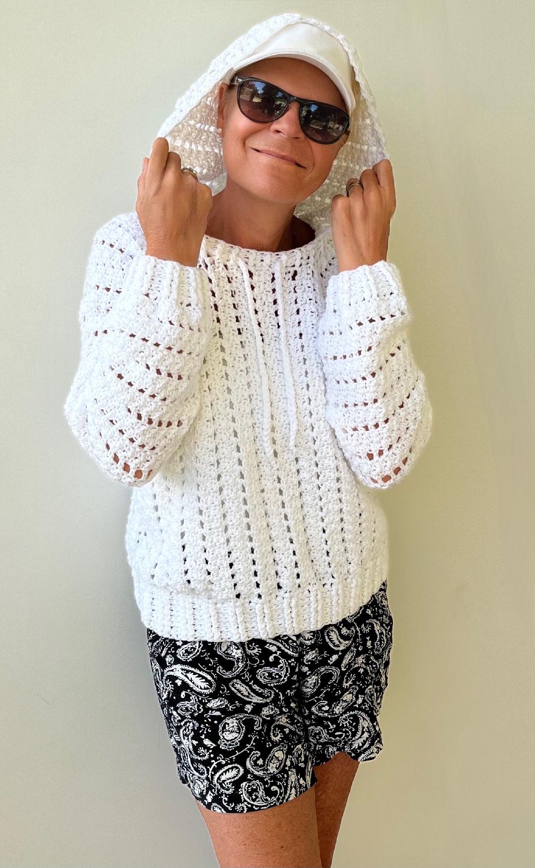 In the Mood for a Hood - Crochet PATTERN - Hoodie - English US terms - pdf