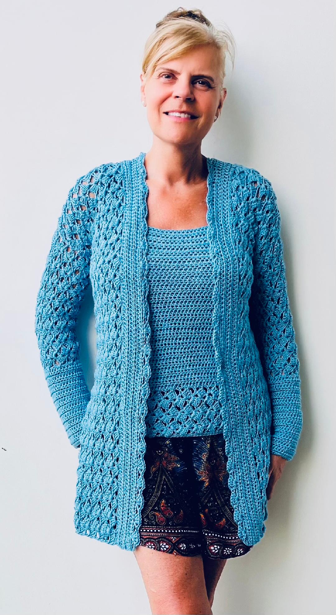 Serenity Glow Duo - Twinset - Crochet PATTERN - English USA- digital pdf