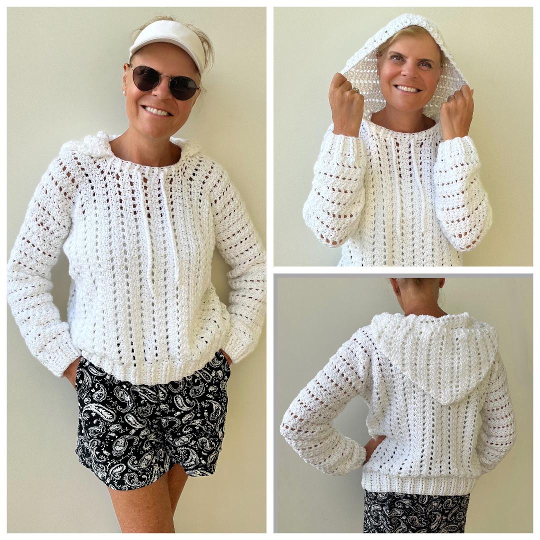 In the Mood for a Hood - Crochet PATTERN - Hoodie - English US terms - pdf